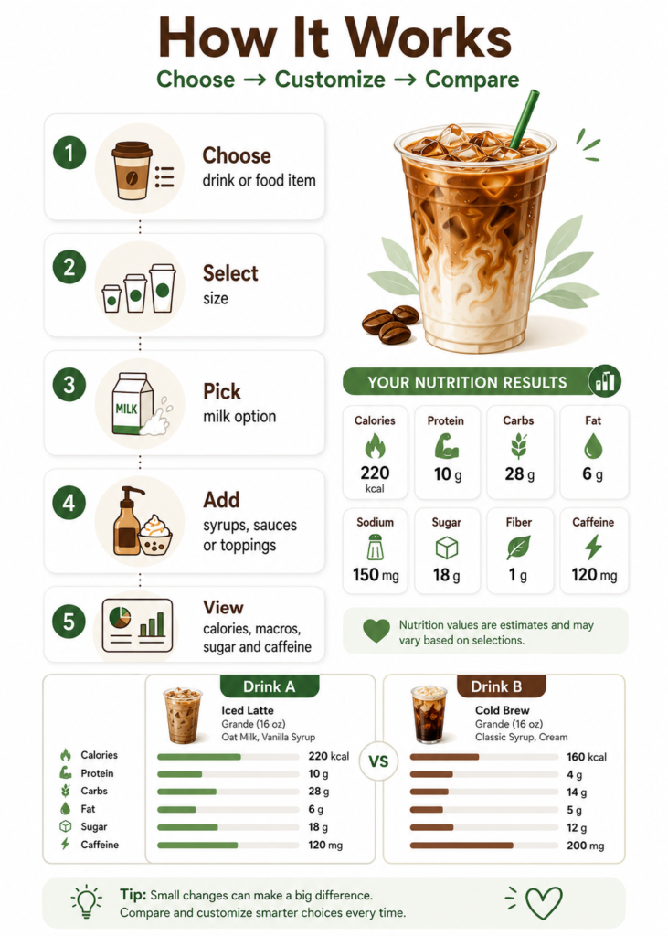 Starbucks Nutrition Calculator guide